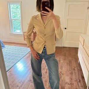 Armani Collezioni 90s tan runway blazer